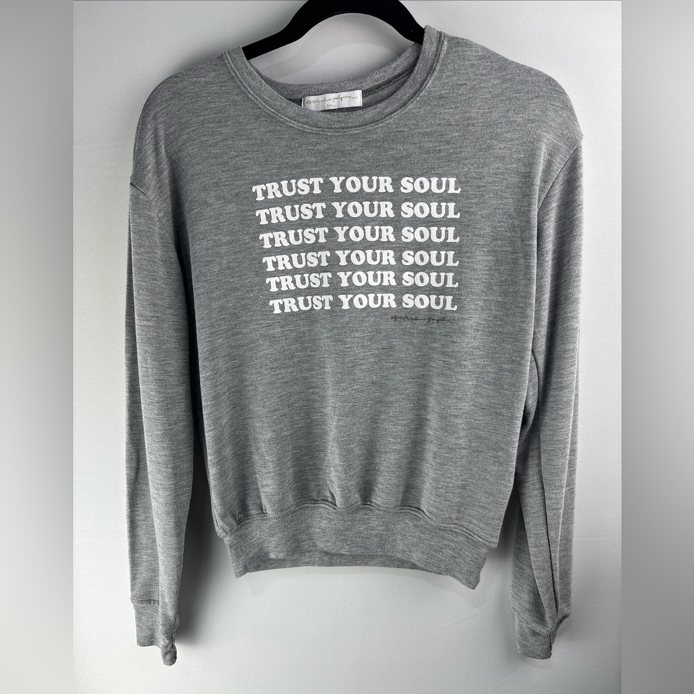 Spiritual Gangster Gray Trust Your Soul Sweatshirt Small